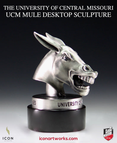 University of Central Missouri UCM MULE Desktop Sculpture