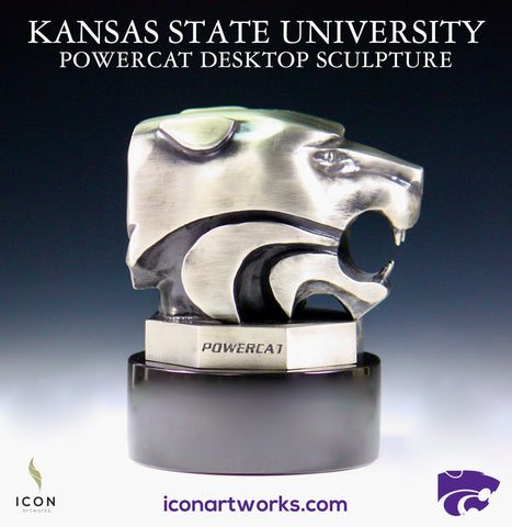 Kansas State Powercat Desktop Sculpture