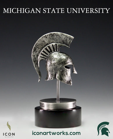 Spartans Helmet Desktop Sculpture
