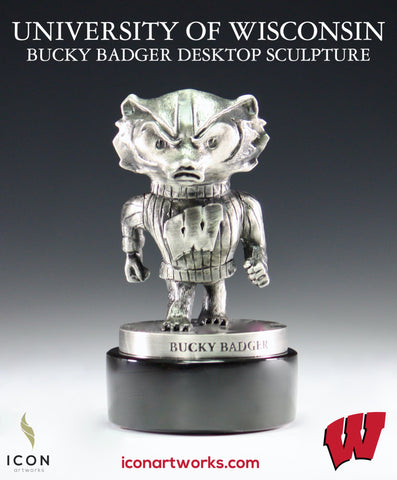 University of Wisconsin Bucky Badger Desktop Sculpture